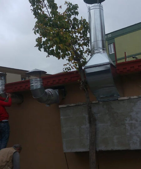 Büfe Havalandırma Baca Uygulaması