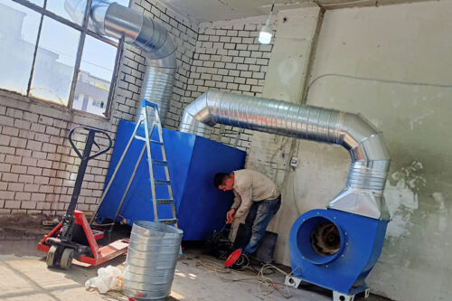 Salyangoz Motor Boya Emiş Fanı